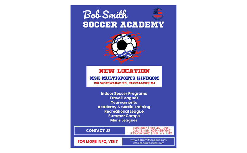 NEW   LOCATION for The Bob Smith Soccer Academy
